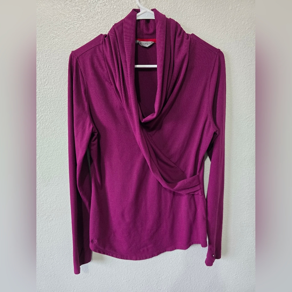 Athleta Roya Faux Wrap Crossover Top Medium